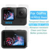 For GoPro HERO10 Black IMAK 3 in 1 Camera Lens and Screen Tempered Glass Film