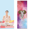 Home Yoga Towel Printing Portable Non-Slip Yoga Blanket, Colour: Vientiane Small + Silicone