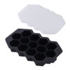 2 PCS Bar Whiskey Silicone Ice Tray Mold, Specification: 13 Grid Honeycomb Cover(Black)