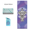 Home Yoga Towel Printing Portable Non-Slip Yoga Blanket, Colour: Elephant Small + Silicone