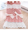 Autumn Puppy Clothes Teddy Bichon Hiromi Autumn And Winter Clothes Thick Wool Skirt, Size: XS(Pink)