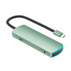 Basix Mate6 6 In 1 Multi-function Type-C / USB-C HUB Expansion Dock (Green)