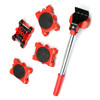 5 PCS / Set Mover Adjustable Height Moving Tool Set With Pry Type Heavy Furniture Moving Roller