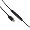 USB-C / Type-C Interface In-ear Woven Wire-controlled Earphone for Samsung Phones, Cable Length: 1.1m (Black)