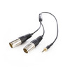 Saramonic SR-UM10-CC1 1/8 inch Male to Dual XLR Male Microphone Audio Output Cable