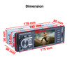 P4020 3.8 inch Universal Car Radio Receiver MP5 Player, Support FM & Bluetooth & TF Card with Remote Control