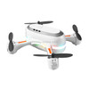 LSRC Rainbow Light 2.4GHz RC Mini Drone Toys Gift, Dual Lens 720P (White)