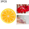 3Pcs/Set Children's Puzzle Fruit Crystal Mud Transparent Fruit Clay(lemon)