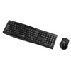 Ajazz A2030W Office Home Wireless Matte Feel Button Mute Keyboard and Mouse Set(Black)