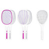 Electrical Mosquito Swatter Mosquito Killer Two-In-One USB Rechargeable Household Electrical Mosquito Swatter, Colour: LEDx10 Purple (Base Charging)