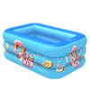 Household Indoor and Outdoor Ice Cream Pattern Children Square Inflatable Swimming Pool, Size:130 x 85 x 50cm, Color:Blue