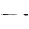 3.5 Male to 2.5 Female Converter Cable, Length: 23cm(Black)