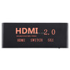 5X1 4K/60Hz HDMI 2.0 Switch with Remote Control, EU Plug