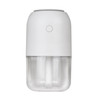 Colorful Car Portable Round USB Humidifier, Style: Rechargeable (White)