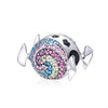 S925 Sterling Silver Pendant Rainbow Candy Beads DIY Bracelet Necklace Accessories