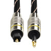 1m EMK OD6.0mm Square Port to Round Port Set-top Box Digital Audio Optical Fiber Connecting Cable