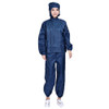 Striped Anti-static Split Hood Dust-proof Work Suit, Size:M(Navy Blue)