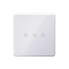 Original Xiaomi Xiaobai Smart Wireless Remote Switch for Home Light Controller Work with Bluetooth Mesh Gateway Mi Home APP, Three Buttons (White)