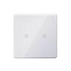 Original Xiaomi Xiaobai Smart Wireless Remote Switch for Home Light Controller Work with Bluetooth Mesh Gateway Mi Home APP, Double Buttons (White)