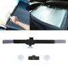 Car Sucker Suction Cups Retractable Windshield Sun Shade Block Sunshade Cover for Solar UV Protect, Size: 46cm