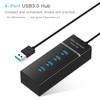 4 Ports USB 3.0 Hub Splitter with LED, Super Speed 5Gbps, BYL-P104(Black)