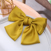 5 PCS Satin Bow Hairpin Back Head Hair Accessories, Colour: Dark Yellow