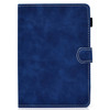 For 8 inch Tablet PC Universal Cowhide Texture Horizontal Flip Leather Case with Holder & Card Slots & Pen Slot(Blue)