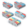 4 PCS LT-636 3 In 6 Out Colorful Quick Line Terminal Multi-Function Dismantling Wire Connection Terminal