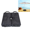 Outdoor Square Umbrella Support Frame Fixed Billboard Windproof Sandbag Stability Bag(Black)