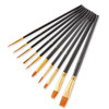 ZHU TING 20 PCS / 2 Sets Pearl Rod Nylon Hair Combination Brush Oil Paint Brush(Black Rods)