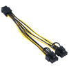 6 Pin to Dual PCI-E PCIe 8 Pin (6+2Pin) Power Cable