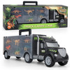 Children DIY Dinosaur Portable Storage Container Truck Model Toy Set