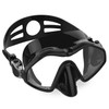 M6113 Adult Diving Goggles Deep Diving Integrated Goggles Mask Anti-fog Diving Glasses, Size:One Size(Black)