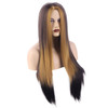 Long Straight Hair Wigs Ladies Gradient Color Lace Long Straight Hair Wig Headgear