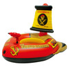 87212 Adult Water Inflatable Swimming Ring Pirate Ship Shape Floating Bed, Size:127 x 124 x 72cm