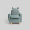 Children Animal Modeling Sofa Mini Baby Chair Lazy Seat(Gray-Blue Hippo)