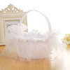 Wedding Flower Baskets Lace Diamond Bridal Hand Basket