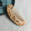 Fragrant Sultry Orchid Mahogany Comb Double-sided Carved Wooden Comb + Gift Box, Gift Box Colors Are Random