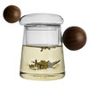 High Borosilicate Heat-resistant Glass Wooden Ball Handle Tea Cup, Style:First Star Cup 7A