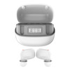 U6 TWS Noise Cancelling Digital Display Touch Mini Wireless Bluetooth Earphone(White)