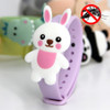 4 PCS Cartoon Mosquito Repellent Buckle Child Baby Summer Outdoor Anti-mosquito Bracelet, Style:Purple Rabbit