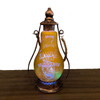 Halloween Decoration LED Oil Lamp Hotel Family Crafts Ornaments, Specifications:Skull Yellow L