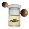 High Borosilicate Heat-resistant Glass Wooden Ball Handle Tea Cup, Style:Jupiter Cup 7B