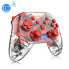 YS01 For Switch Pro Wireless Bluetooth Transparent GamePad Game Handle Controller(Red)