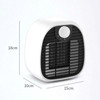 Home Heater Desktop Heater Energy-Saving Electric Heater, Specification:EU Plug(White)
