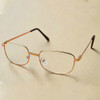 Full Metal Frame Resin Lenses Presbyopic Glasses Reading Glasses +1.00D(Gold)