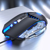 YINDIAO G3PRO 3200DPI 4-modes Adjustable 7-keys RGB Light Wired Gaming Mouse (Black)