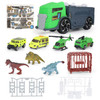 Children Large Dinosaur Parking Lot Toy Set DIY Storage Tractor