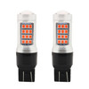 2 PCS 7443 DC12V / 2.2W Car Strobe Brake Lights with 42LEDs SMD-2835 Lamps(Red Light)