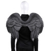 Halloween Carnival Stage Performance Props Adult Female Angel Wings(Black)